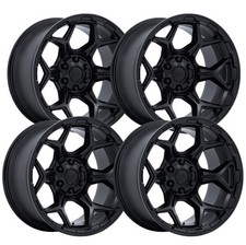Set-4 Moto Metal Mo815 Dux 17x8.5 6x5.56x139.7 Blackout 0mm Wheels Rims 17