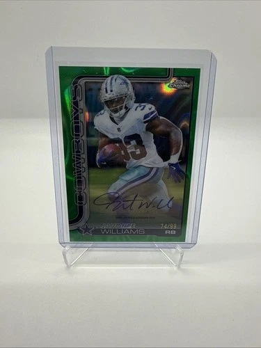 2025 Topps Chrome Javonte Williams Green Refractor (RAW)