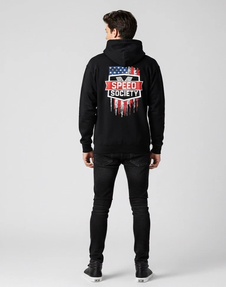 Speed Society Mens 3XL Full Zip Hoodie Black Fleece Thick Jacket
Opens in a new window or tab