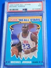 1990 Fleer All-Stars #5 (PSA Graded 7) Michael Jordan