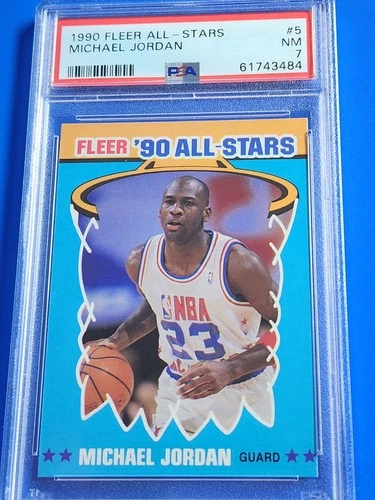 1990 Fleer All-Stars #5 (PSA Graded 7) Michael Jordan