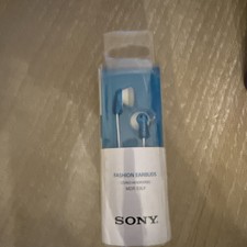 Sony Fashion Earbuds - Wired Stereo Headphones - Blue/White - MDR-E9LP