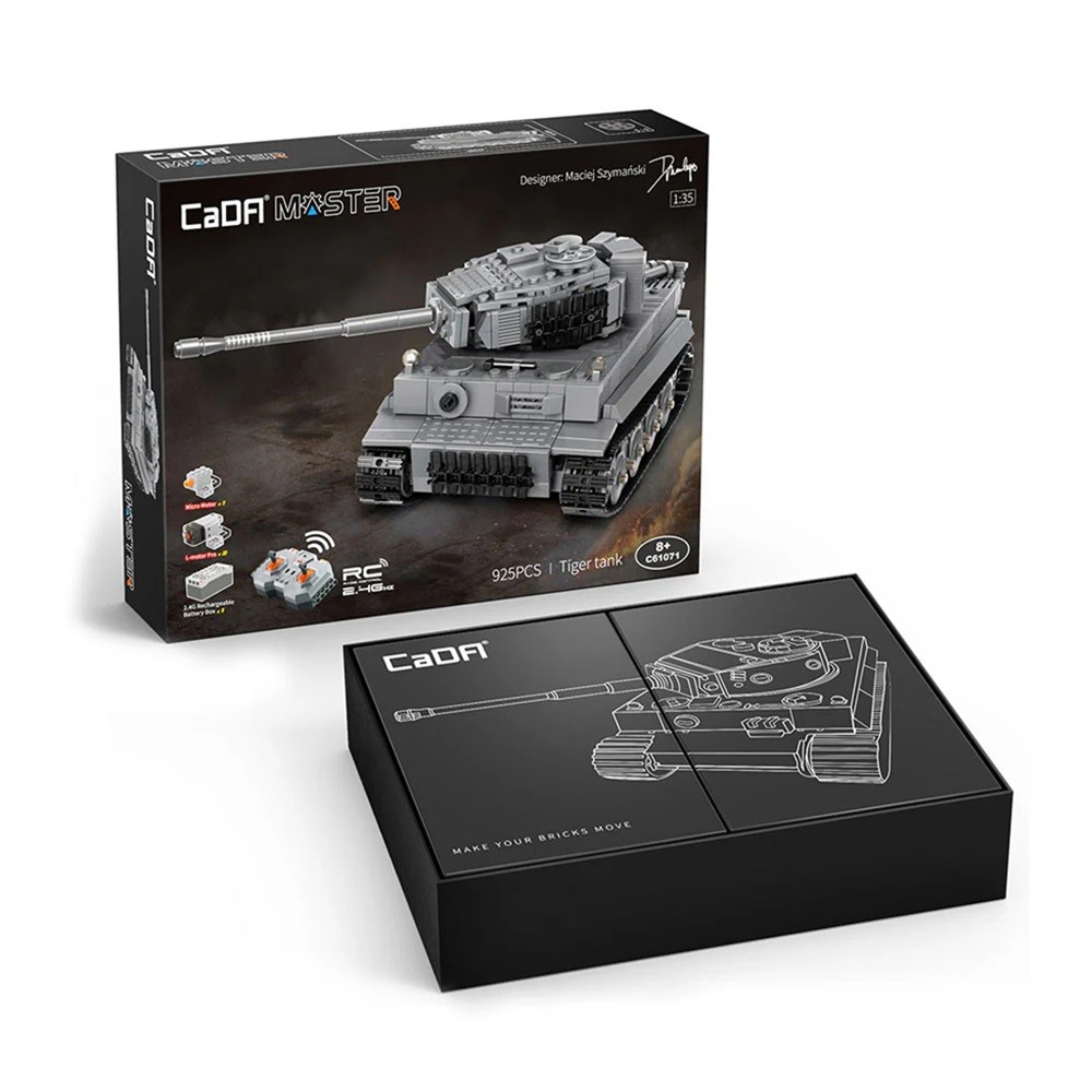 CaDA C61071W MOC- Tiger Tank - 925pcs - Image 2