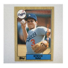 Topps 2017 Rediscover Topps Buybacks Steve Sax Dodgers #1987-769 Baseball