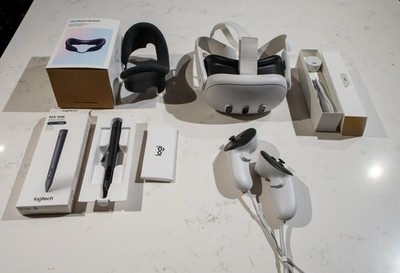 Meta Quest 3 4K 512 GB FULL KIT + MX PEN, USB-C Charging, SILICONE MASK INCL.