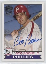 2016 Topps Archives Fan Favorites 1979 Design Bob Boone #FFA-BB Auto 7xr