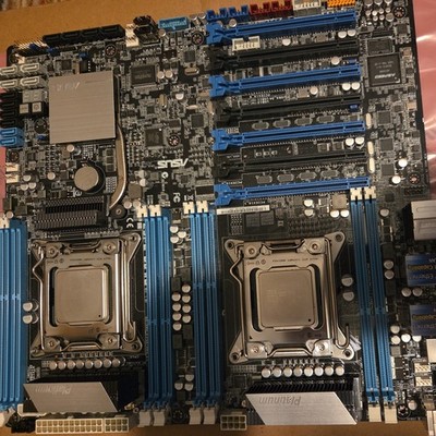 ASUS Z9PE-D8 WS DDR3 Dual CPU Motherboard With E5 2620 CPUs