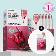 MEDIHEAL British White Rose PDRN Essential Mask Sheet Bio Emulsome 10ea Set(+1ea