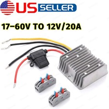 DC DC Buck Converter 17-60V to 12V 20A 240W Waterproof IP68 for Golf Cart LED US