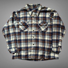 Vintage 70s Pendleton Wool Flannel Grunge Outdoors Size XL