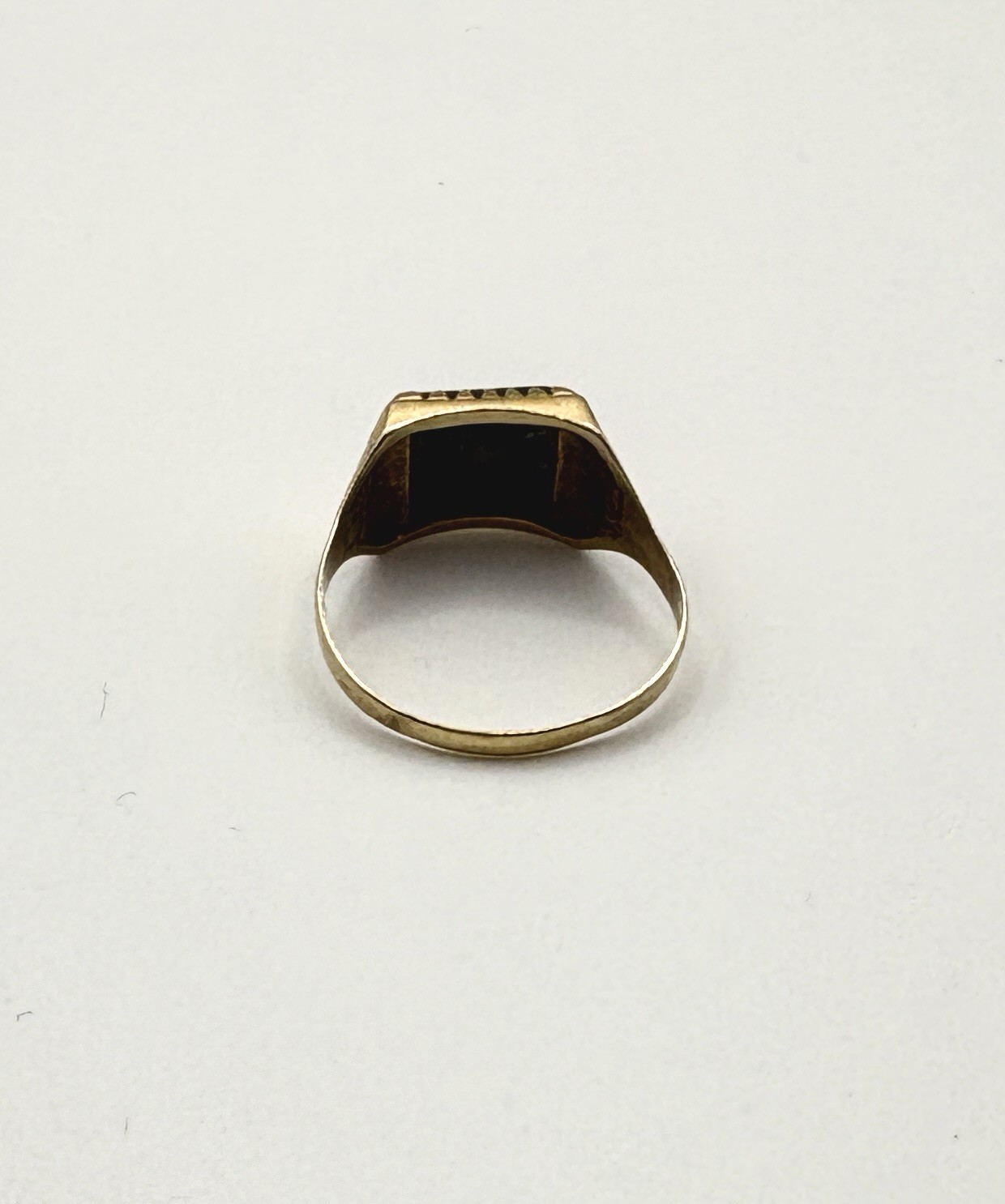 Solid 9ct yellow Gold Hematite Centurion Intaglio… - image 4