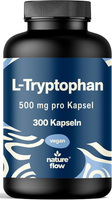 L-Tryptophan Hochdosiert – 300 Kapseln – 500Mg Pro Kapsel Aus Pflanzlicher Ferme