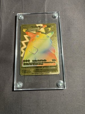 Pokémon Pikachu VMAX Rainbow Secret Rare Card In Screwdown Holder