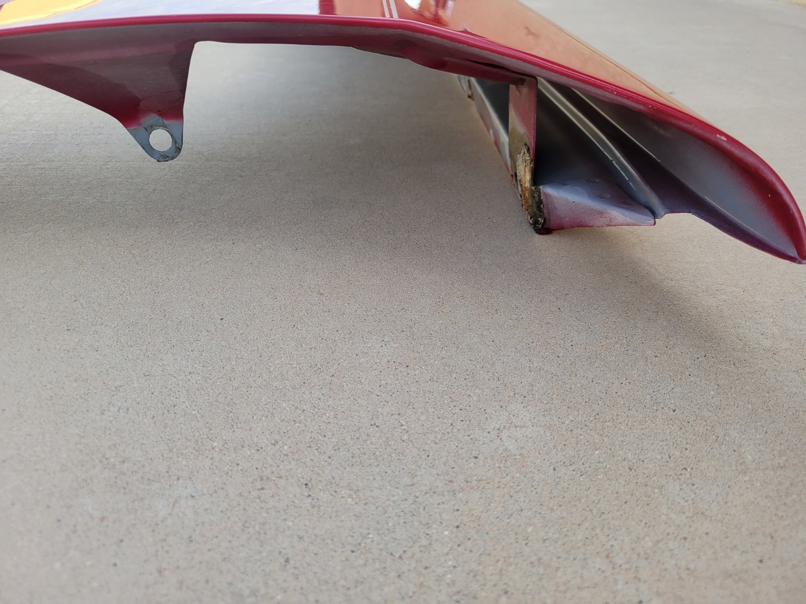 1989–1991 Chrysler TC By Maserati Front Left Driver Fender Assembly OEM Red Used