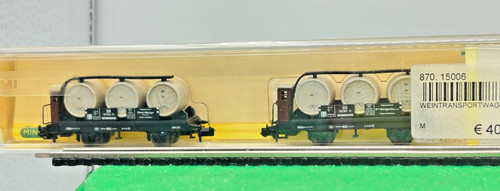 Minitrix 15006 2er Set Weintransportwagen ´Robert Metzger & Co.´ DB, OVP | Condition: Neu