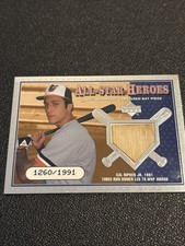 BASEBALL ~CAL RIPKEN JR (HOF) GAME USED BAT RELIC CARD~’01. UD  “ALL STAR HEROES