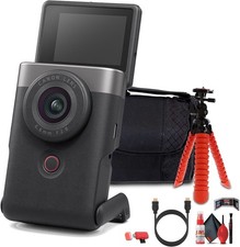 Canon PowerShot V10 Content Creator Compact Vlogging Camera Silver More