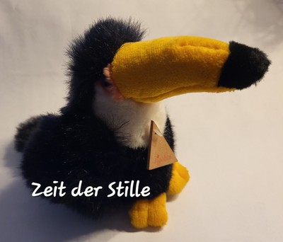 SIGIKID Vogel Tukan Stofftier 16 cm Schwarz & Gelb TOP