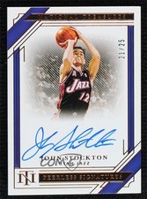 2020 National Treasures Peerless Signatures Bronze 21/25 John Stockton Auto 1u6