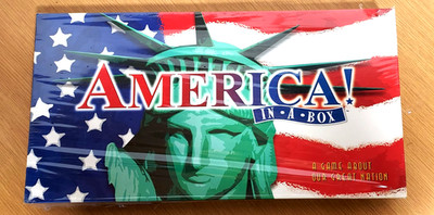 America In A Box Board Game  NEW Se