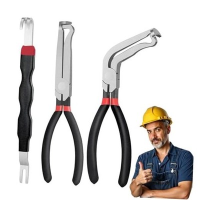 Automotive Electrical Disconnect Pliers Kit - High Carbon Steel Durable - 3 PCS