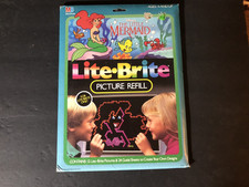 Vintage Sealed 1988 Lite Brite Disney Little Mermaid Movie Picture Refill Sheets