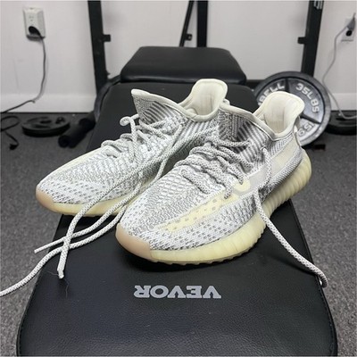 adidas Yeezy Boost 350 V2 Low Top Lace Up Sneakers Gray White Men s