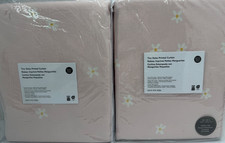 Nuevo West Elm Daisy Blackout Cortinas 48" x 84" ~Rosa~ Juego de 2 ~Pottery Barn~