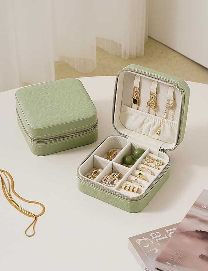 Présentoir Pierres Précieuses 18 Cases - 28,4x20,2x2,3 Cm - Couvercle Transparent - Pour Diamants, Strass, Perles - 9