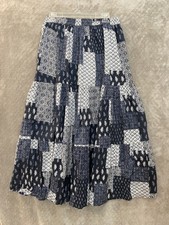 Gypsie Style Maxi Skirt Boho Peasant Hippie See Sz In Photos Gray