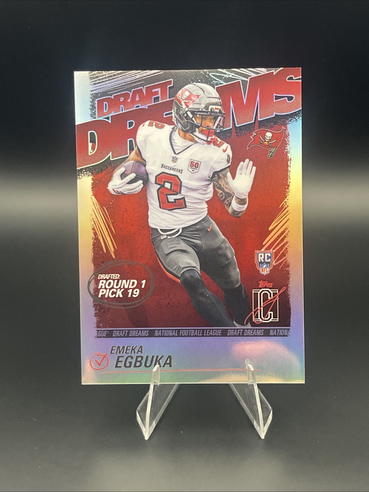 Topps 2025 Signature Class Draft Dreams Emeka Egbuka Buccaneers RC DD-5 SSP