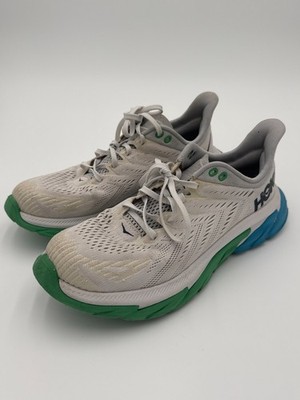 Hoka One One Clifton Edge 1110511 Womens US 10 Running Shoes Gray Green Sneakers