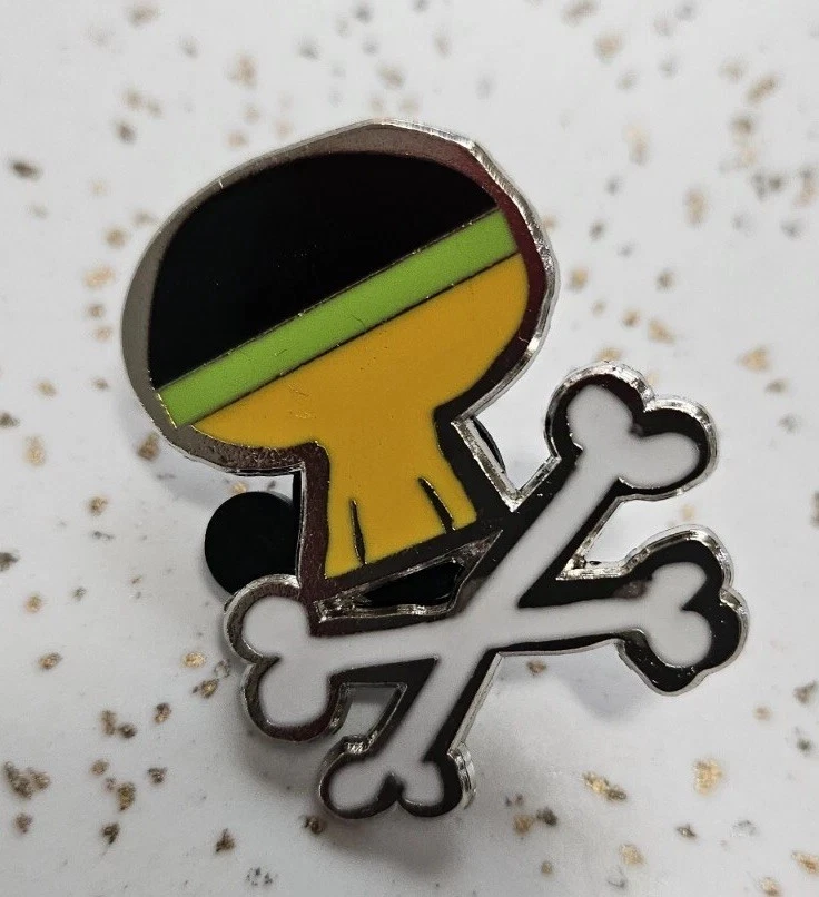 Disney Trading Pin Pluto Skull Crossbones Mini Pin 102036