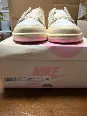 NEW Nike Air Jordan 1 Low OG Travis Scott Muslin Shy Pink Cactus Jack Size 10