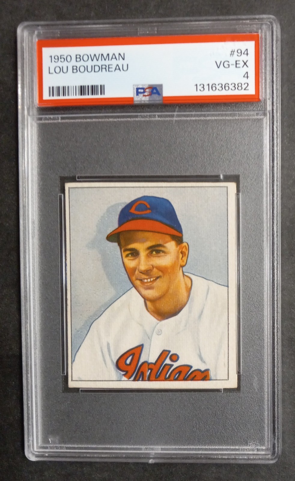 1950 Bowman - #94 Lou Boudreau - HOF - PSA 4 VG-EX