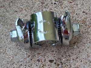 NOS Vintage Brooks Bicycle Saddle Seatpost Clamp Guts 4 Rail England Chrome