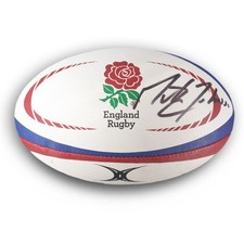 Martin Johnson Signed England Rugby Ball