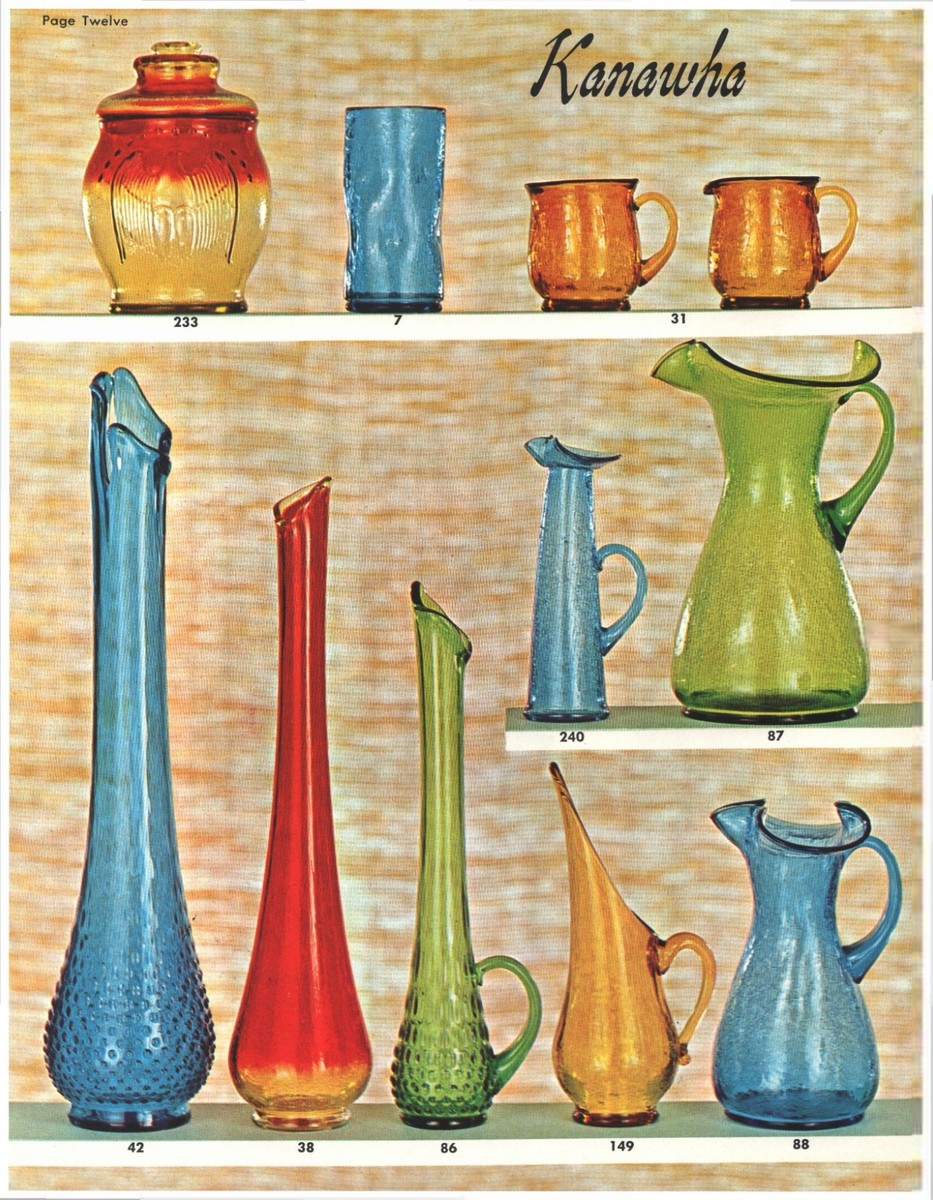 USA製 60~70s【Kanawha】カナワ社 クラッケル ガラスベース 花瓶 Kanawha Glass Co. 11 Catalogs on DVD, 1966-1987 Swung Vases MCM | eBay