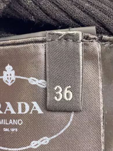 PRADA/Crew Neck Rib Knit/Size 36/Rayon/Black/DNA964 S221 1ZT9 thumbnail 4