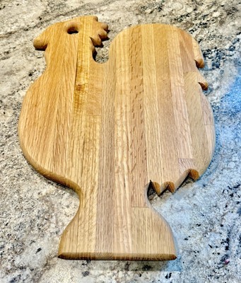 Rooster Chicken Wood Cutting Board-Martha Stewart Collection Retired 17X12 