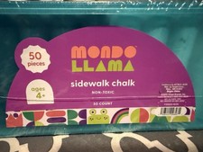 Mondo Llama Sidewalk Chalk Non Toxic 50 Count New Still Sealed