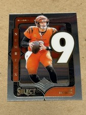 2024 Panini Select Joe Burrow Numbers Insert Card 15 Bengals