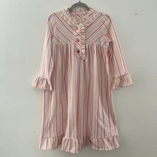 American Girl Doll Kit's Retired Striped Flannel Nightie For Girls Size XS(6)