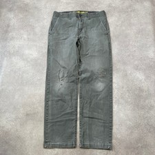 Lee Chino Trousers Mens 34" Extreme Comfort Straight Fit Faded Pants, Black