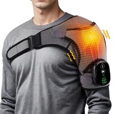 Cordless Shoulder Heating Pad for Men Women, Heated Shoulder Brace with 3 Mas...