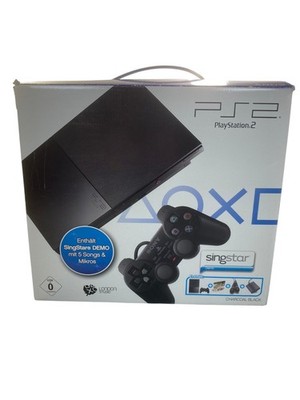 Sony Playstation 2 / PS2 Slim Konsole Sing Star Edition (OVP / CIB)