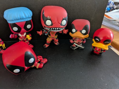 Deadpool Funko Pops Lot Loose - Picture 3 of 4