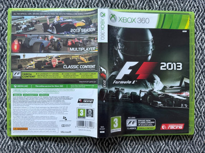 xbox 360 F1 2013 Formula 1 One Racing (Works on US Consoles) Region Free PAL