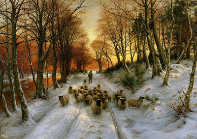 #ad Joseph Farquharson Through the Calm and Frosty Air 1800 Fine Art Print 17quot;x22quot; $79.99