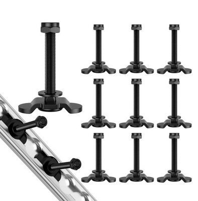 10Pcs L Track Threaded Stud Fittings M8 x 60mm Double Stud Lug Tie Down with ...